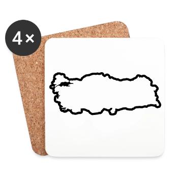 Turkey country - Coasters (set of 4) - white - Front