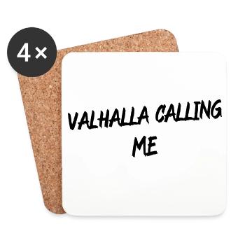 Valhalla Calling Me Shirt – Viking Norse Mythology - Untersetzer (4er-Set) - Weiß - Vorne