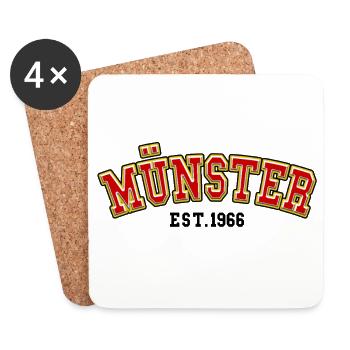 Münster Est. 1966 - Coasters (set of 4) - white - Front