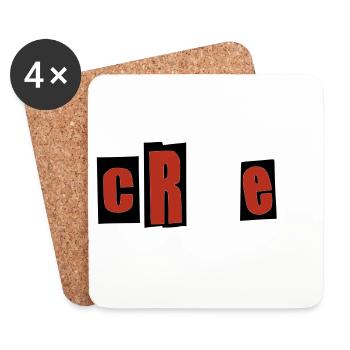 cruel - Coasters (set of 4) - white - Front