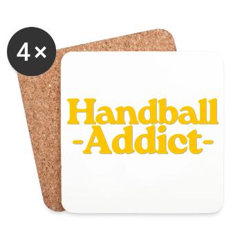 Addicted to Handball - Coasters (set of 4) - white - Front