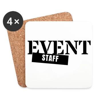Event Staff - Crew Personnel Event Team - Coasters (set of 4) - white - Front