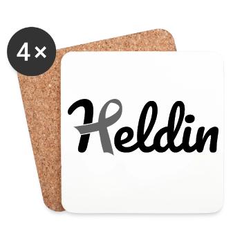 Heroine Cancer - Coasters (set of 4) - white - Front