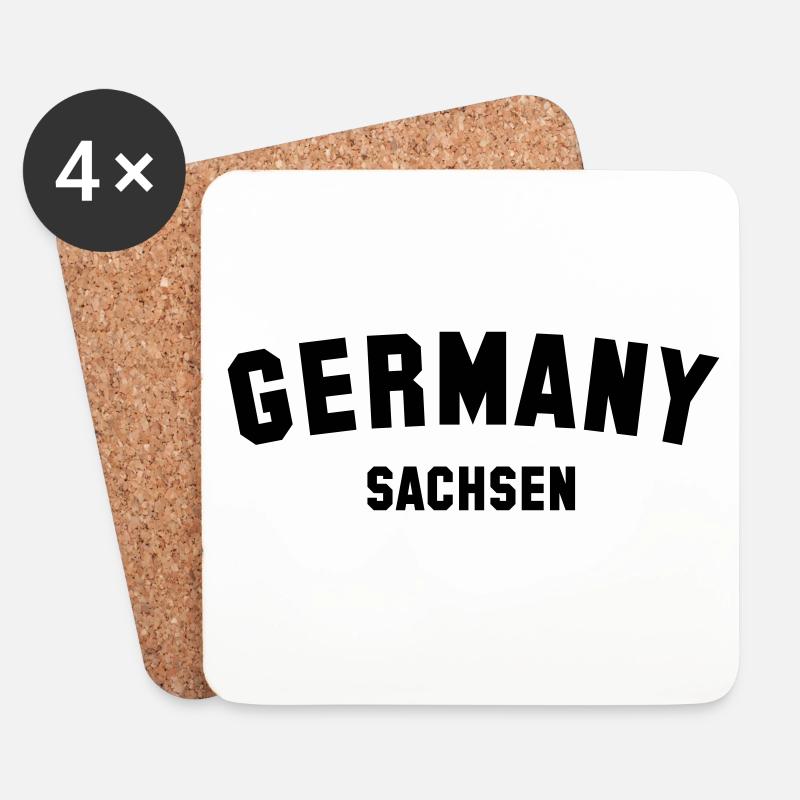 SACHSEN - Untersetzer (4er-Set) - Weiß