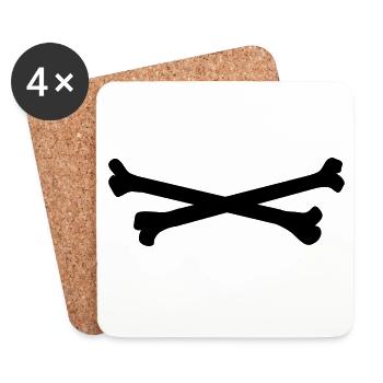 bones - Coasters (set of 4) - white - Front