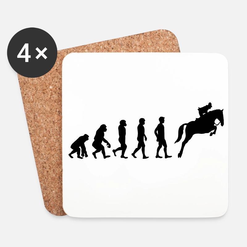 Reiter Evolution - Untersetzer (4er-Set) - Weiß