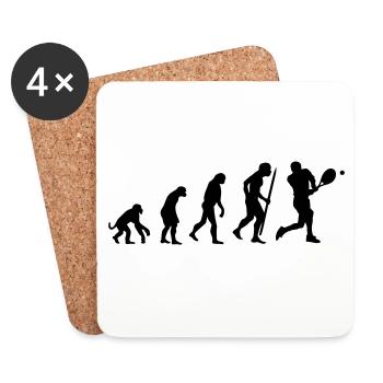 Evolution of tennis - Untersetzer (4er-Set) - Weiß - Vorne