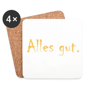 Alles gut - Untersetzer (4er-Set) - Weiß - Vorne