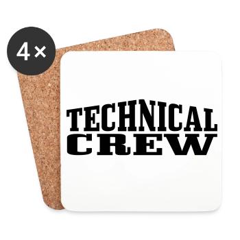 Technical Crew 1 - Untersetzer (4er-Set) - Weiß - Vorne