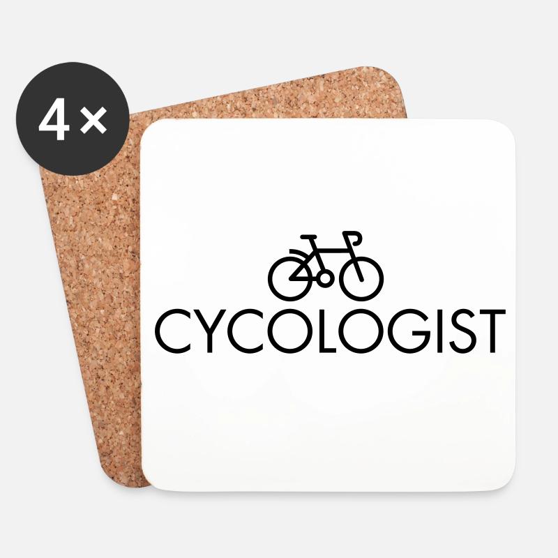 Cycologist - Coasters (set of 4) - white