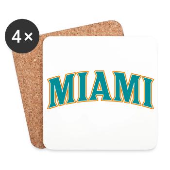 Miami - Untersetzer (4er-Set) - Weiß - Vorne