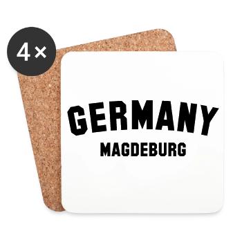 MAGDEBOURG - Dessous de verre (lot de 4) - blanc - Devant