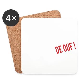 Bretonne de ouf - Dessous de verre (lot de 4) - blanc - Devant