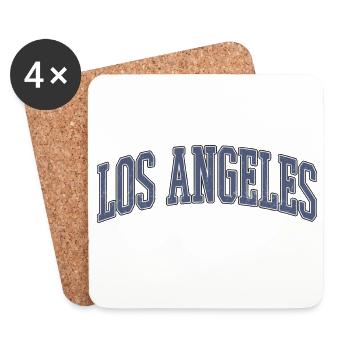 Los Angeles Arc Typography - Coasters (set of 4) - white - Front