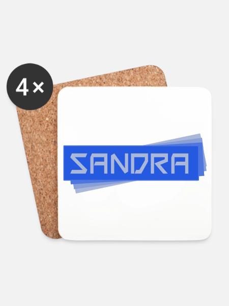 Sandra - Untersetzer (4er-Set) - Weiß