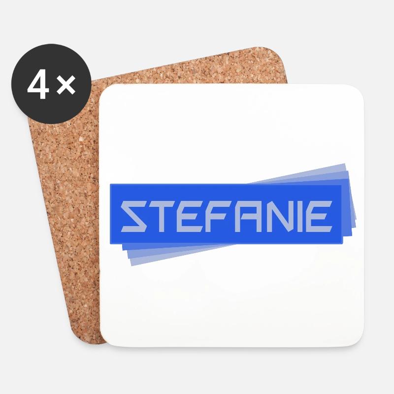 Stefanie - Untersetzer (4er-Set) - Weiß