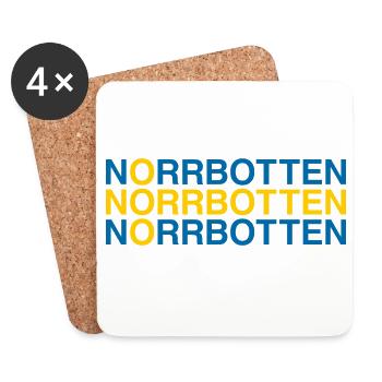 NORRBOTTEN Sweden Sverige Sweden Flag - Coasters (set of 4) - white - Front
