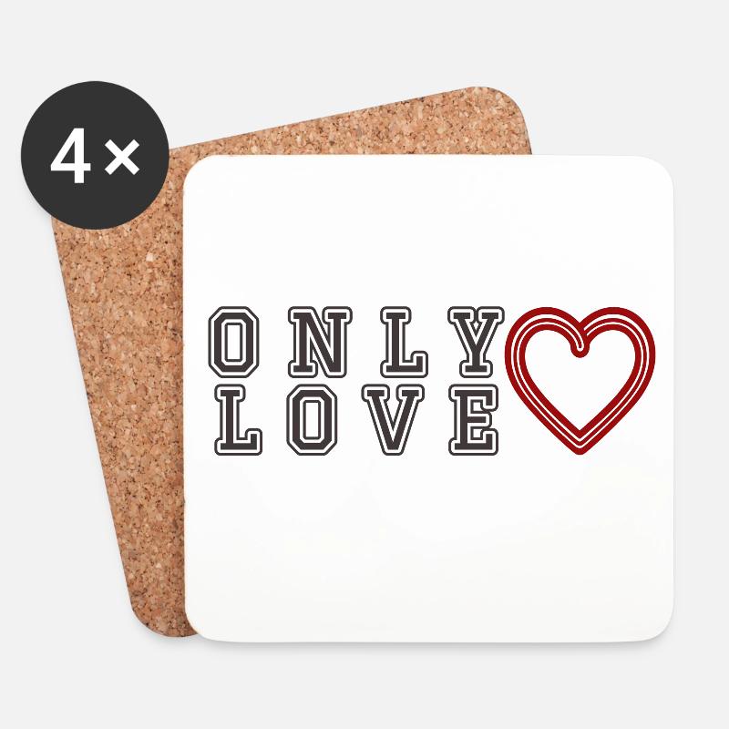Only L - Coasters (set of 4) - white
