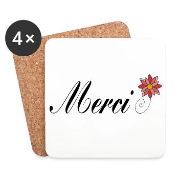 THANK YOU. MISTRESS. MASTER. THANK YOU MISTRESS - Coasters (set of 4) - white - Front