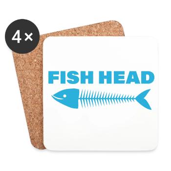 FISH HEAD - Untersetzer (4er-Set) - Weiß - Vorne