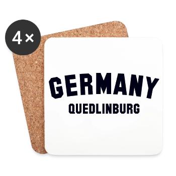 QUEDLINBURG Germany - Untersetzer (4er-Set) - Weiß - Vorne