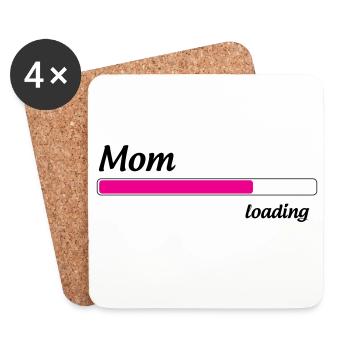 Maman loading... Please Wait - Future Mère - Dessous de verre (lot de 4) - blanc - Devant