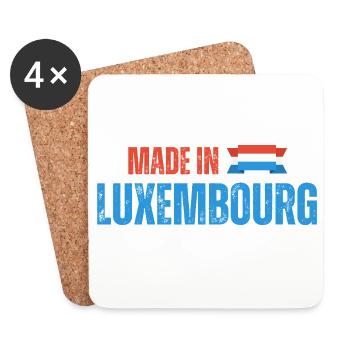 Made in Luxembourg, Luxembourg pride - Coasters (set of 4) - white - Front