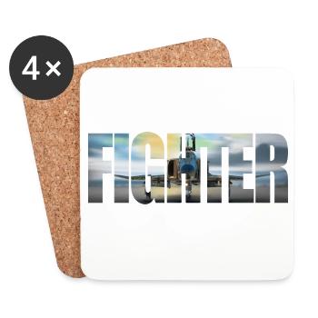 Fighter F-4 Phantom - Coasters (set of 4) - white - Front