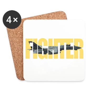 Fighter F-14 Tomcat - Coasters (set of 4) - white - Front