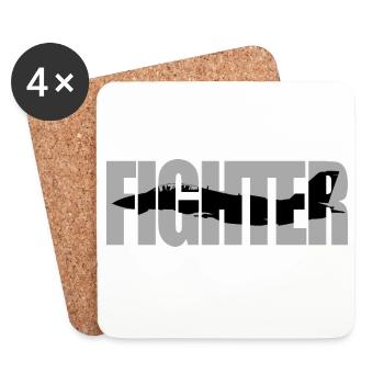 Fighter F-14 Tomcat - Coasters (set of 4) - white - Front