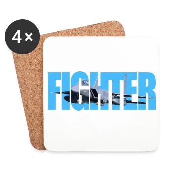 Fighter F-15 Eagle - Coasters (set of 4) - white - Front