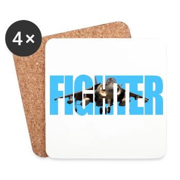 Fighter Harrier - Coasters (set of 4) - white - Front