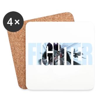 Fighter - Coasters (set of 4) - white - Front