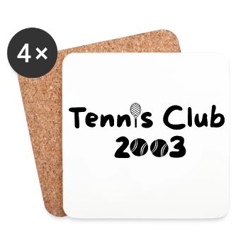 Tennis Club 2003 - Untersetzer (4er-Set) - Weiß - Vorne