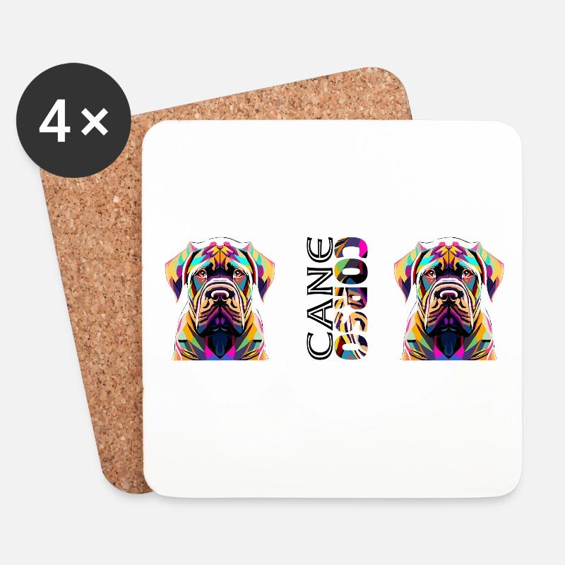 Carne Corso - Untersetzer (4er-Set) - Weiß