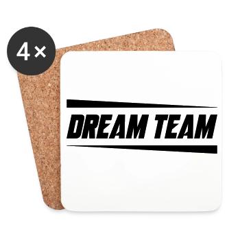 Dream Team Mannschaft - Coasters (set of 4) - white - Front