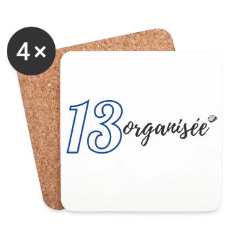 13 organized - Coasters (set of 4) - white - Front