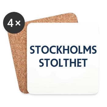 Fierté de Stockholm - Dessous de verre (lot de 4) - blanc - Devant