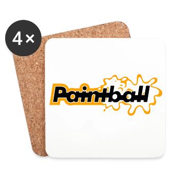 Paintball - Coasters (set of 4) - white - Front