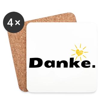 Sunheart Doodle - Coasters (set of 4) - white - Front