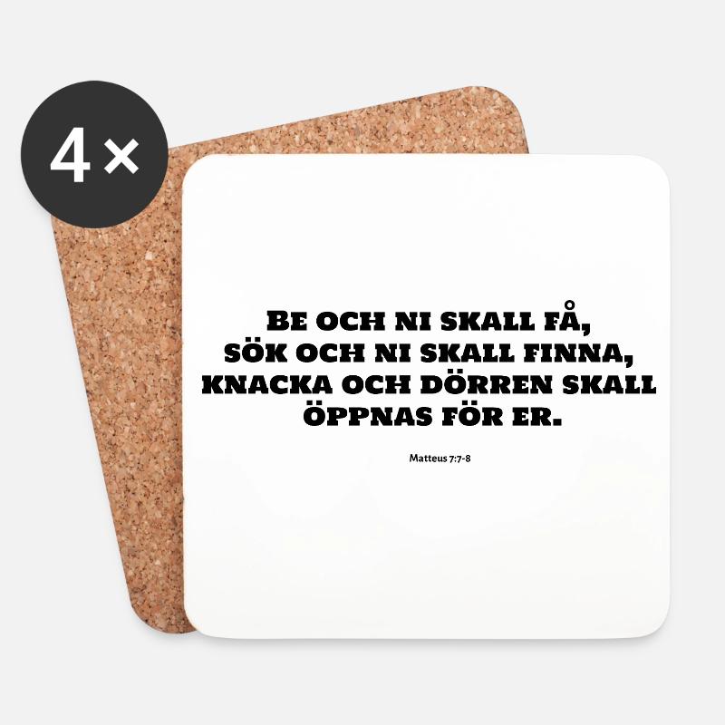 beten - Untersetzer (4er-Set) - Weiß