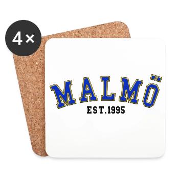 Malmö Est. 1995 - Coasters (set of 4) - white - Front