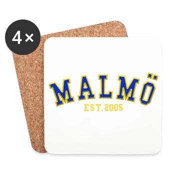 Malmö Est. 2005 - Coasters (set of 4) - white - Front