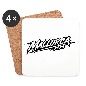 Mallorca 2026 - Coasters (set of 4) - white - Front