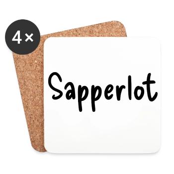 Sapperlot - Dessous de verre (lot de 4) - blanc - Devant