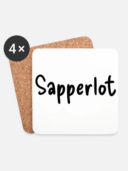 Sapperlot - Untersetzer (4er-Set) - Weiß
