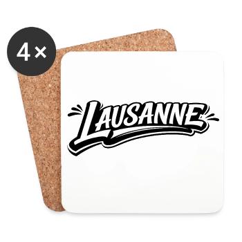 Lausanne vintage - Coasters (set of 4) - white - Front