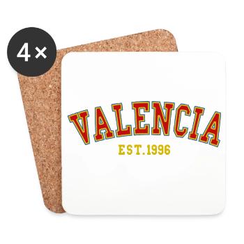 Valencia gegründet 1996 - Untersetzer (4er-Set) - Weiß - Vorne