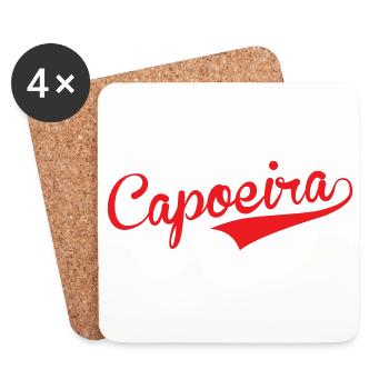 Capoeira - Combat - Danse - Dessous de verre (lot de 4) - blanc - Devant