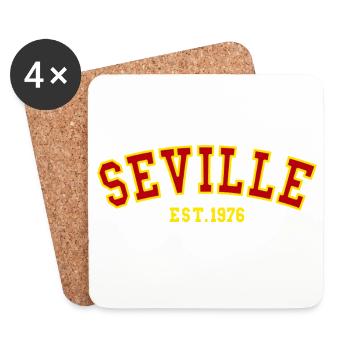 Sevilla gegründet 1976 - Untersetzer (4er-Set) - Weiß - Vorne